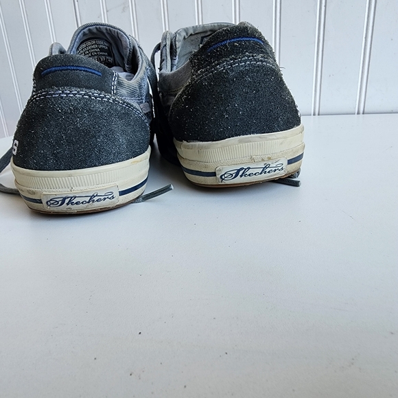 Skechers Mens Relaxed Fit Laced Blue memory foam Casual Shoe Sz 9 - Picture 7 of 11